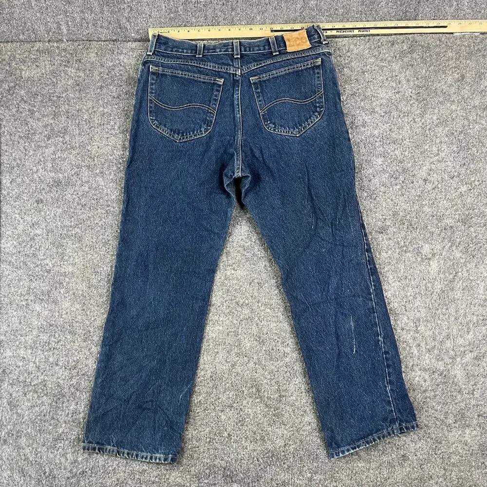 Lee Jeans Mens Size‎ 36x30 Blue Straight Leg Classic Denim Workwear